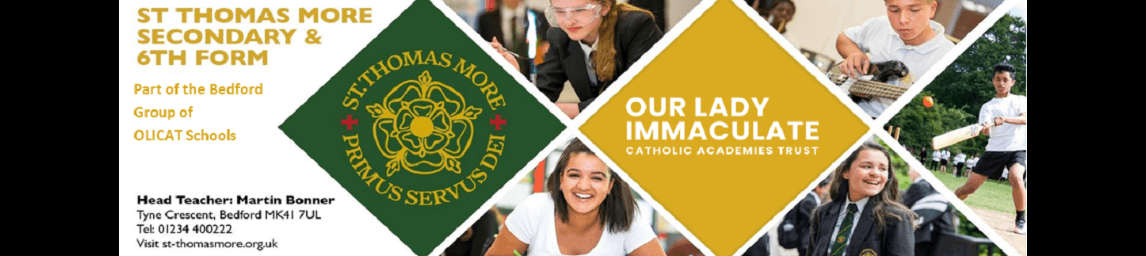 St Thomas More Catholic Secondary School banner