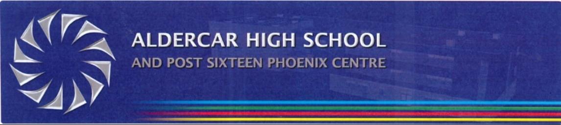 Aldercar High School banner