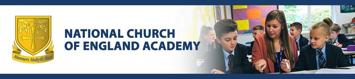 The National Church of England Academy banner