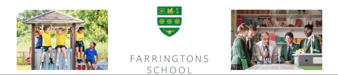 Farringtons School banner