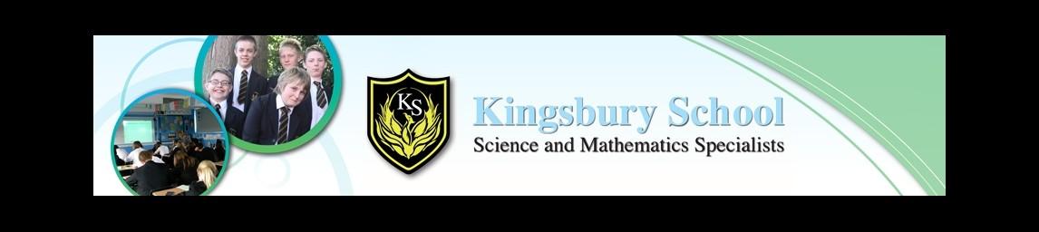 Kingsbury School - A specialist Science and Mathematics College banner