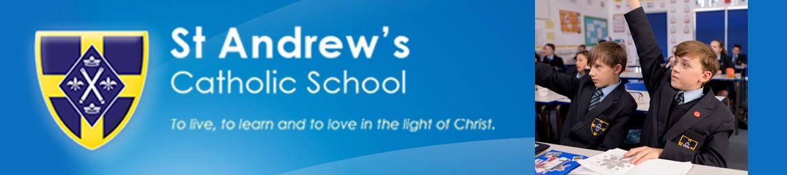 St Andrew's Catholic School banner