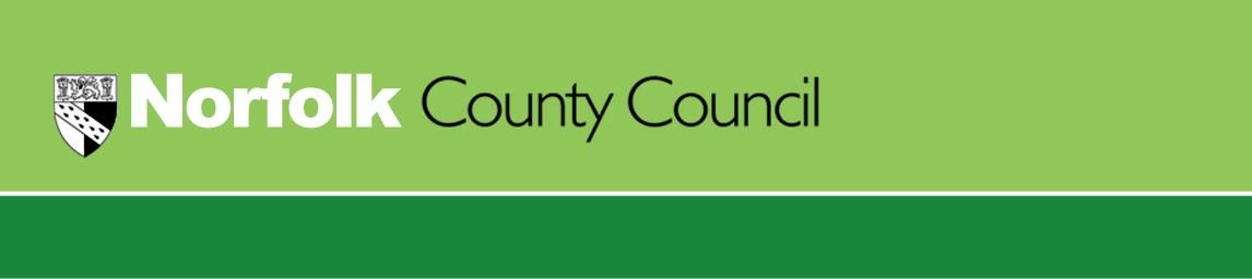 Norfolk County Council banner