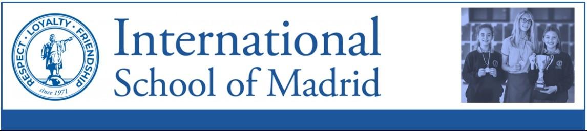 International School of Madrid - Secondary banner