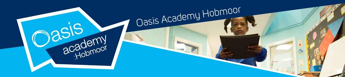 Oasis Academy Hobmoor banner