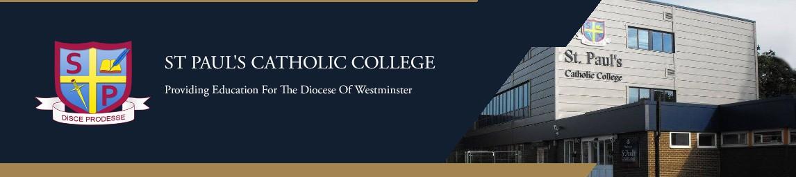 St Paul's Catholic College banner