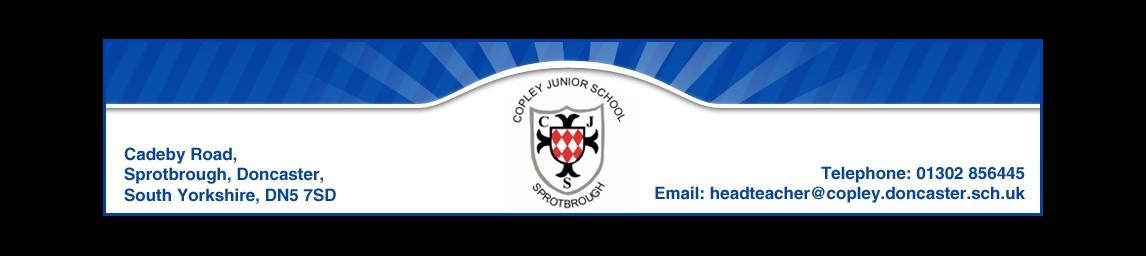 Copley Junior School banner