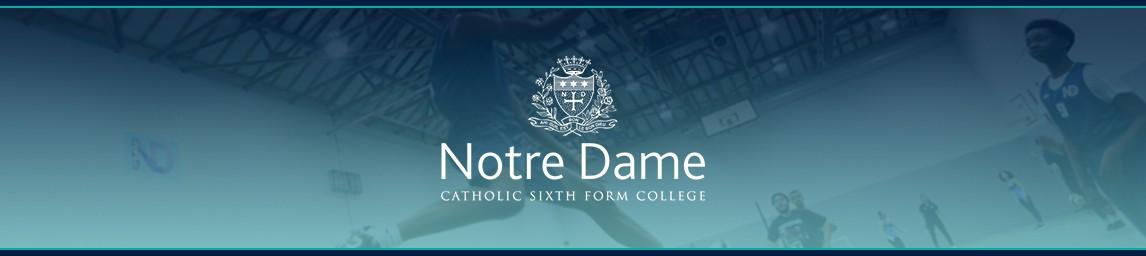 Notre Dame Catholic Sixth Form College banner