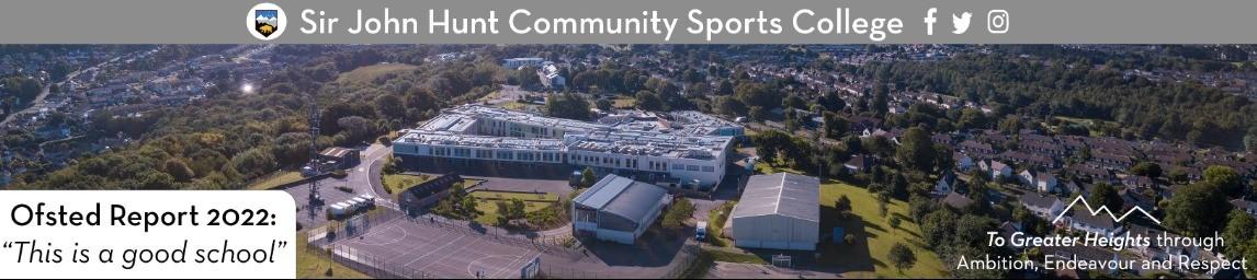 Sir John Hunt Community Sports College banner