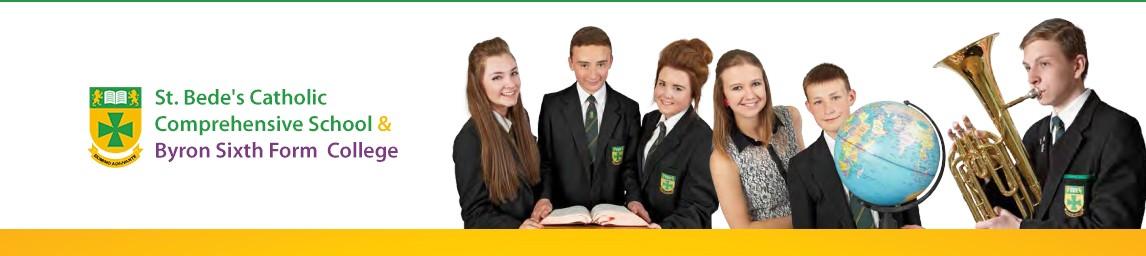 St Bede's Catholic Comprehensive School & Byron Sixth Form College banner