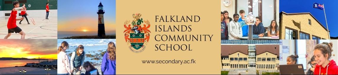 Falkland Islands Community School (FICS) banner