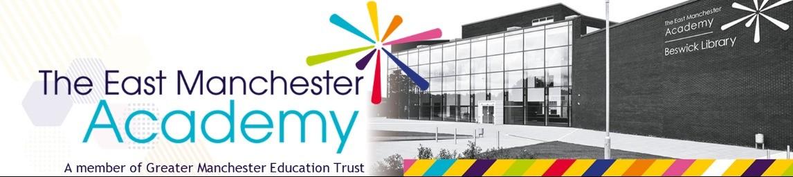 The East Manchester Academy banner