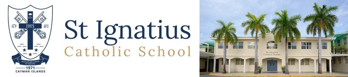 St. Ignatius Catholic School banner