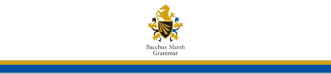 Bacchus Marsh Grammar banner