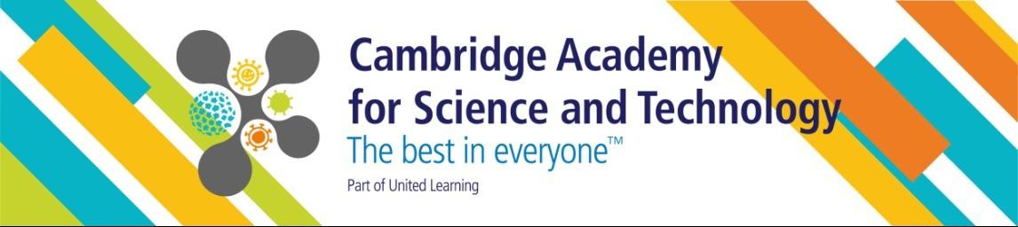 Cambridge Academy for Science and Technology banner