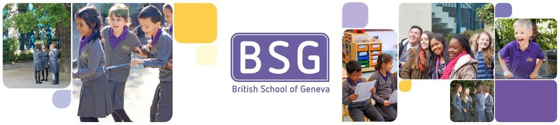 The British School of Geneva (BSG) banner