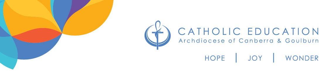 Catholic Education Archdiocese of Canberra and Goulburn banner