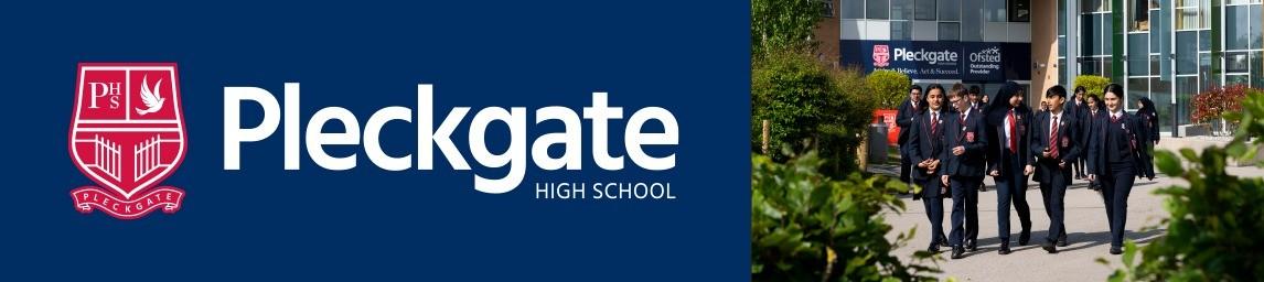 Pleckgate High School banner